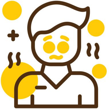 soğuk sıcak simge, basit vektör illüstrasyonu