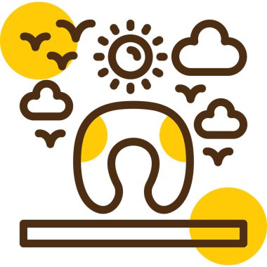 Hava durumu. Web simgesi basit illüstrasyon