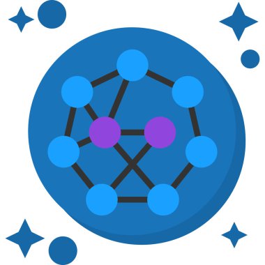 Düz biçimdeki molekül simgesi