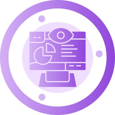 veri analizi. Web simgesi vektör illüstrasyonu