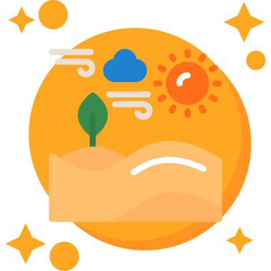 hava tahmini simgesi, vektör illüstrasyonu