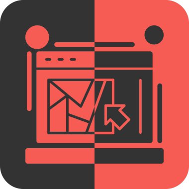 seo modern simgesinin vektör illüstrasyonu