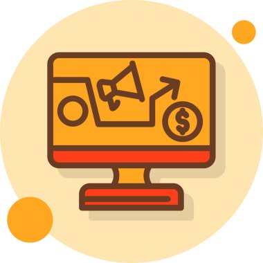 iş yönetimi dairesi simgesi - özet biçimi