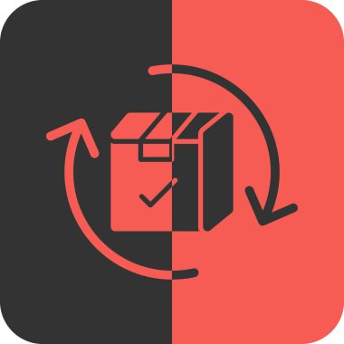 kutu simgesi, vektör illüstrasyonu