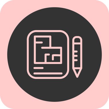 Pano simgesi, vektör illüstrasyonu