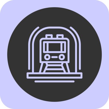 tren. Web simgesi basit illüstrasyon