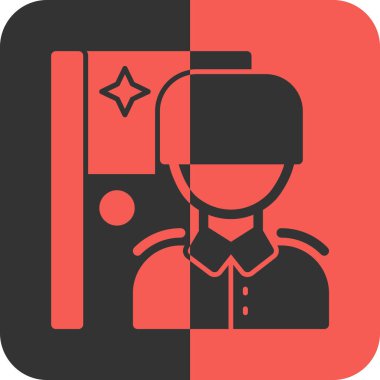 İnsan simgesinin vektör illüstrasyonu