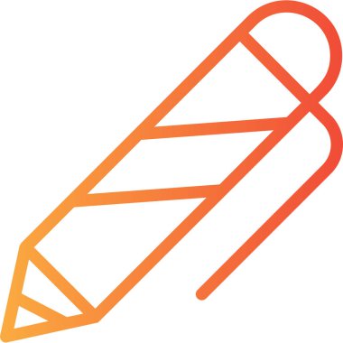 Kalem. Web simgesi basit illüstrasyon