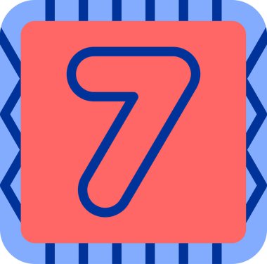 7 numaralı simge işareti tasarımı