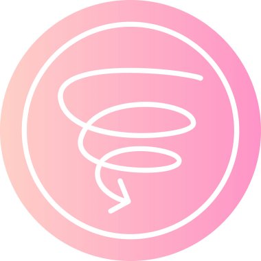 Dairesel bir simgenin vektör illüstrasyonu