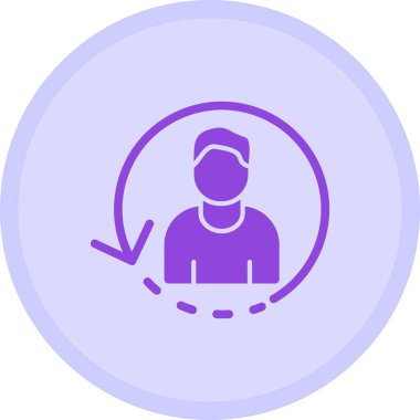 İnsan simgesinin vektör illüstrasyonu