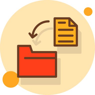 dosya dosya dizin simgesi düz biçimli