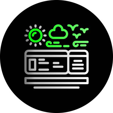 Bulut simgesi vektör illüstrasyonu