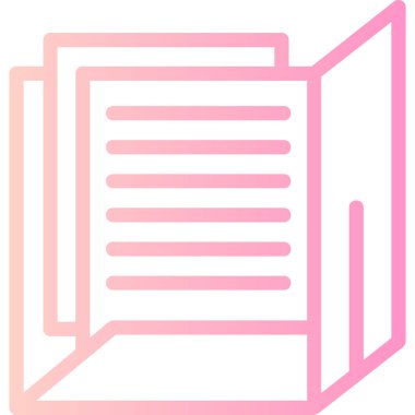 Belge. Web simgesi basit illüstrasyon