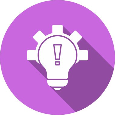 Ampul simgesinin vektör illüstrasyonu