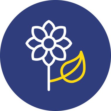 çiçek simgesi vektör illüstrasyonu