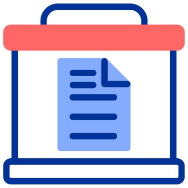 Belge. Web simgesi basit illüstrasyon