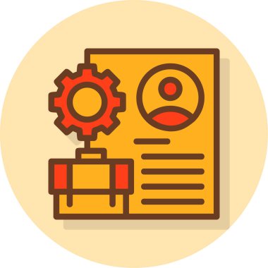 Web & mobil için iş yönetimi dairesi simgesi