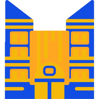 kutu teslim lojistik simgesi düz stil