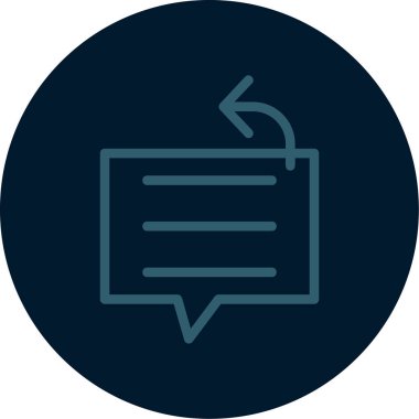 Sohbet simgesinin vektör illüstrasyonu