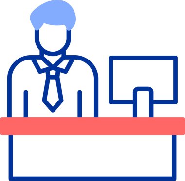 İş. Web simgesi basit illüstrasyon