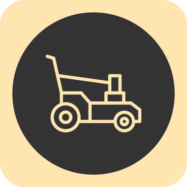 El arabası simgesi soyut olarak izole edildi