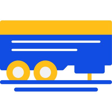 Otobüs. Web simgesi basit illüstrasyon