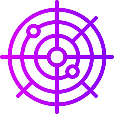 Hedef. Web simgesi basit illüstrasyon