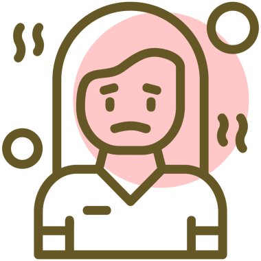 avatar kadın simgesi - ana hatları biçiminde