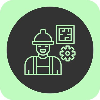 Soyut arkaplanda mühendislik simgesi izole edildi