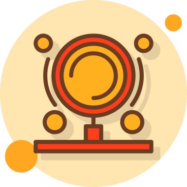 Modern simgenin vektör illüstrasyonu