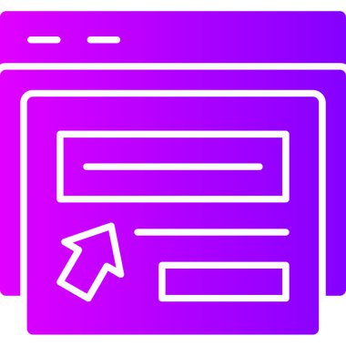 İnternet tarayıcısı. Web basit simgesi