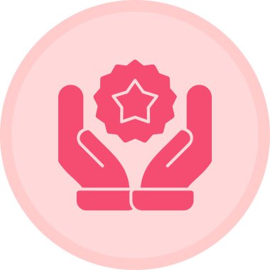 Çiçekli el. Basit tasarım