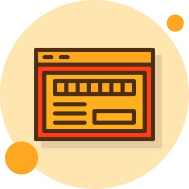 Web simgesi, vektör illüstrasyonu