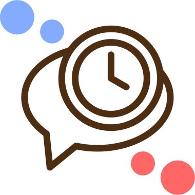 Saat simgesi vektör illüstrasyonu