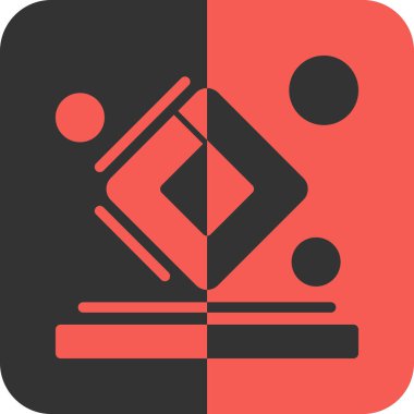 Bir oyun simgesinin vektör illüstrasyonu