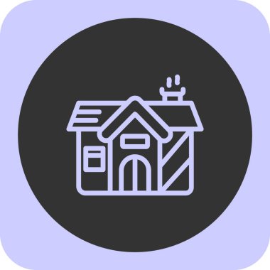 Ev. Web simgesi basit illüstrasyon