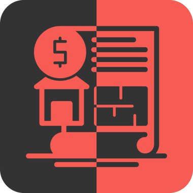 Bankacılık simgesi, vektör illüstrasyonu