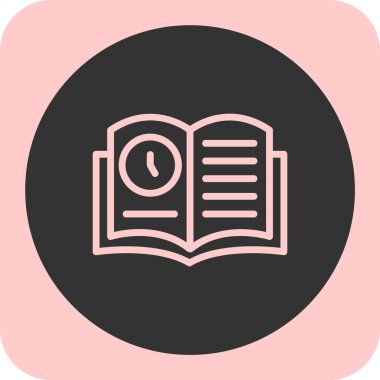 kitap simgesi vektör illüstrasyonu