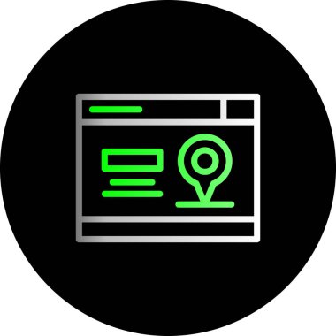 seo modern simgesinin vektör illüstrasyonu