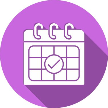 Takvim simgesi, vektör çizimi