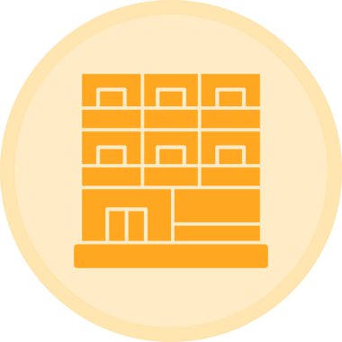 mimari şehir simgesi, vektör illüstrasyonu.