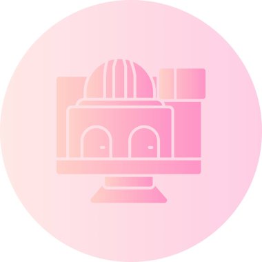 Cami. Web simgesi basit illüstrasyon