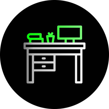 Modern b 'nin vektör illüstrasyonu mobilya ikonundan yoksun