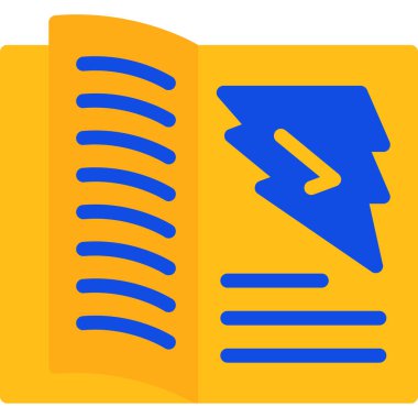 Kitap. Web simgesi basit illüstrasyon