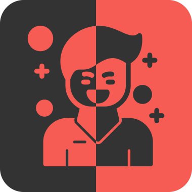 Sakallı bir adamın vektör çizimi