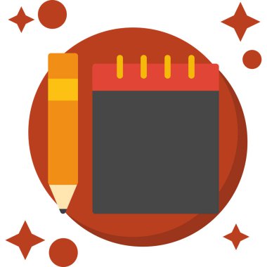 kurşun kalem simgesini. düz tasarım