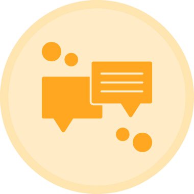 Konuş. Web simgesi basit illüstrasyon