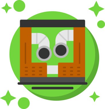 Bilgisayar tasarımı. İnternet simgesi. izole illüstrasyon, vektör