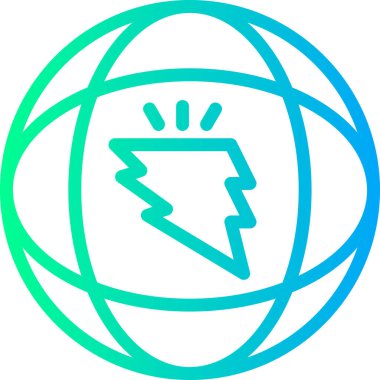 Dünya simgesinin vektör illüstrasyonu